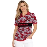 Miami Redhawks Polo Shirt Customized Camo Band Red Best Selling