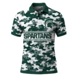 Michigan State Spartans Polo Shirt Personalized Camo Band Green Best Selling