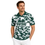 Michigan State Spartans Polo Shirt Personalized Camo Band Green Best Selling