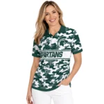Michigan State Spartans Polo Shirt Personalized Camo Band Green Best Selling