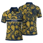 Milwaukee Brewers Polo Shirt Personalized Paisley Band Navy Blue Best Selling