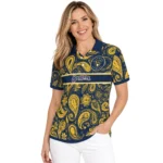 Milwaukee Brewers Polo Shirt Personalized Paisley Band Navy Blue Best Selling