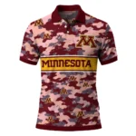 Minnesota Golden Gophers Polo Shirt Customized Camo Band Maroon Best Selling