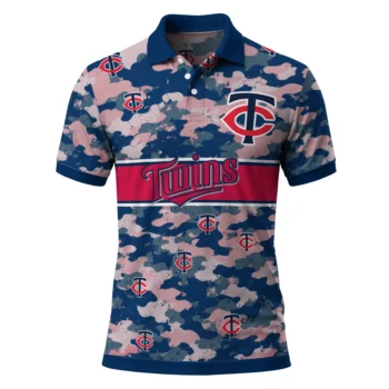 Minnesota Twins Polo Shirt Custom Camo Band Navy Best Selling