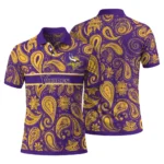 Minnesota Vikings Polo Shirt Customized Paisley Band Purple Best Selling