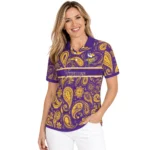 Minnesota Vikings Polo Shirt Customized Paisley Band Purple Best Selling