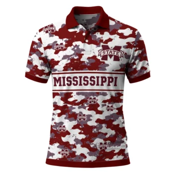 Mississippi State Bulldogs Polo Shirt Customized Camo Band Maroon Best Selling