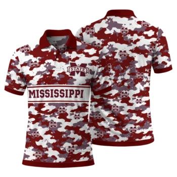 Mississippi State Bulldogs Polo Shirt Customized Camo Band Maroon Fashion Forward
