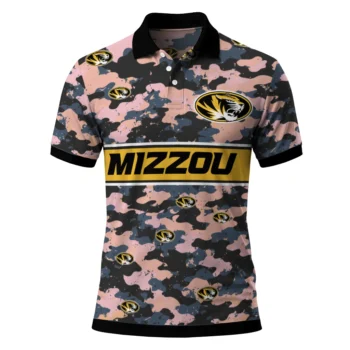 Missouri Tigers Polo Shirt Personalized Camo Band Black Best Selling