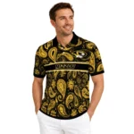 Missouri Tigers Polo Shirt Personalized Paisley Band Black Best Selling