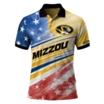 Missouri Tigers Polo Shirt Personalized Star Stripes Red Blue Best Selling