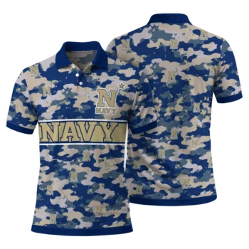 Navy Midshipmen Polo Shirt Customized Camo Band Blue Fashion Forward