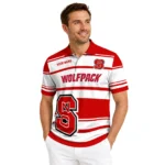 Nc State Wolfpack Polo Shirt Personalized Horizontal Blocks Red Best Selling