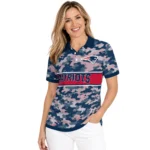 New England Patriots Polo Shirt Personalized Camo Band Blue Best Selling