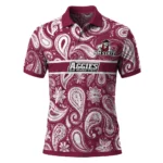 New Mexico State Aggies Polo Shirt Personalized Paisley Band Crimson Best Selling