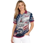 New Mexico State Aggies Polo Shirt Personalized Star Brushstrokes Crimson Blue Best Selling