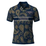 New Orleans Pelicans Polo Shirt - Personalized Paisley Band Navy