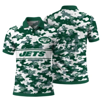 New York Jets Polo Shirt Personalized Camo Band Green Fashion Forward