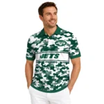 New York Jets Polo Shirt Personalized Camo Band Green Best Selling