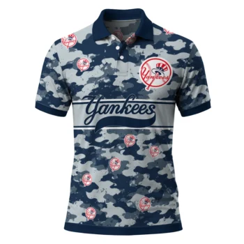 New York Yankees Polo Shirt Personalized Camo Band Navy Best Selling