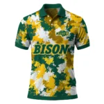 North Dakota State Bison Polo Shirt Personalized Pixel Camo Green Best Selling