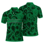 North Texas Mean Green Polo Shirt Personalized Paisley Band Green Best Selling