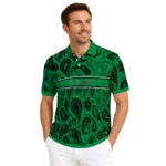 North Texas Mean Green Polo Shirt Personalized Paisley Band Green Best Selling