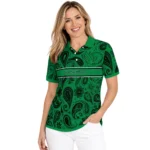 North Texas Mean Green Polo Shirt Personalized Paisley Band Green Best Selling