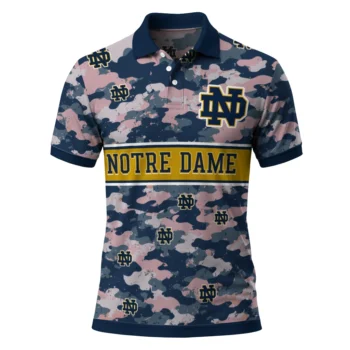 Notre Dame Fighting Irish Polo Shirt Personalized Camo Band Navy Best Selling
