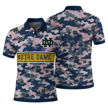 Notre Dame Fighting Irish Polo Shirt Personalized Camo Band Navy Fashion Forward