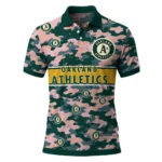 Oakland Athletics Polo Shirt Custom Camo Band Green Best Selling