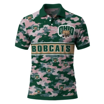 Ohio Bobcats Polo Shirt Customized Camo Band Green Best Selling