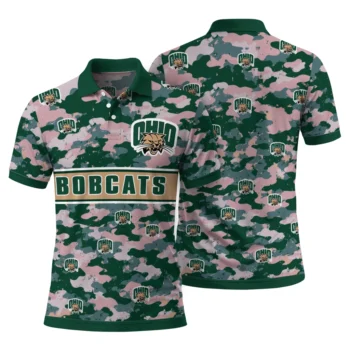 Ohio Bobcats Polo Shirt Customized Camo Band Green Fashion Forward
