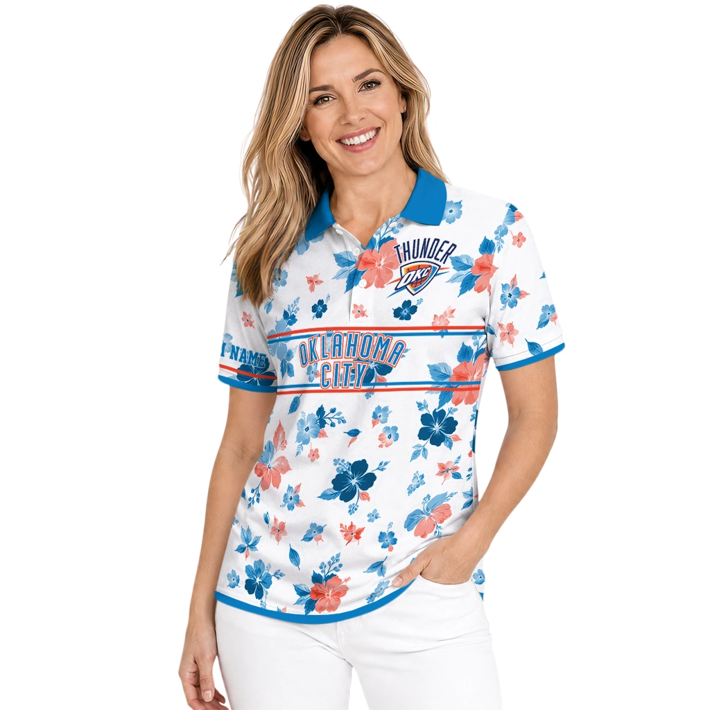 oklahoma-city-thunder-polo-shirt-customized-floral-pinstripe-blue-white-latest-model.webp