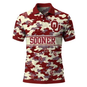 Oklahoma Sooners Polo Shirt Personalized Camo Band Crimson Best Selling
