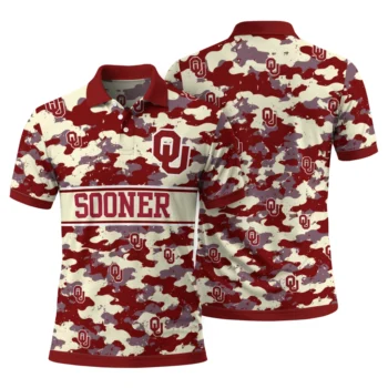 Oklahoma Sooners Polo Shirt Personalized Camo Band Crimson Fashion Forward