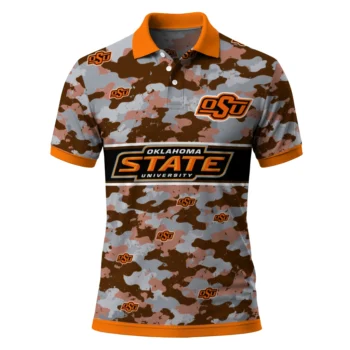 Oklahoma State Cowboys Polo Shirt Customized Camo Band Orange Best Selling