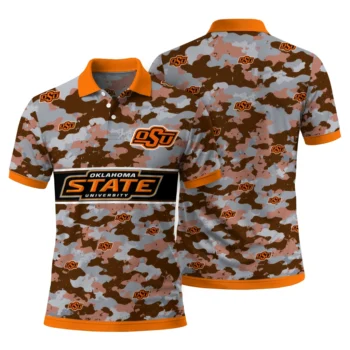 Oklahoma State Cowboys Polo Shirt Customized Camo Band Orange Fashion Forward