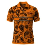Oklahoma State Cowboys Polo Shirt Customized Paisley Band Orange Best Selling