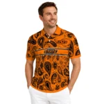 Oklahoma State Cowboys Polo Shirt Customized Paisley Band Orange Best Selling