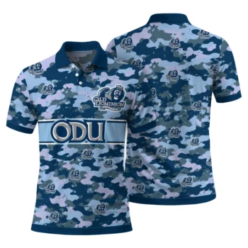 Old Dominion Monarchs Polo Shirt Personalized Camo Band Blue Fashion Forward
