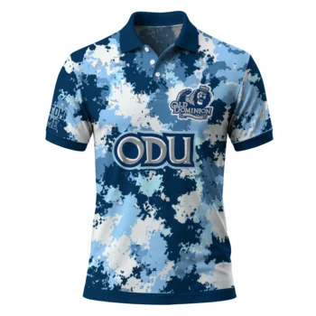 Old Dominion Monarchs Polo Shirt Personalized Pixel Camo Blue Best Selling