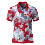 Ole Miss Rebels Polo Shirt Custom Pixel Camo Red Best Selling
