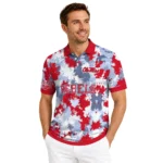 Ole Miss Rebels Polo Shirt Custom Pixel Camo Red Best Selling