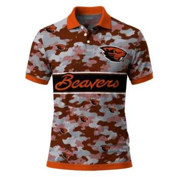 Oregon State Beavers Polo Shirt Customized Camo Band Orange Best Selling