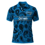 Orlando Magic Polo Shirt - Personalized Paisley Band Blue