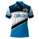 Orlando Magic Polo Shirt - Personalized Slanted Stripes Blue White