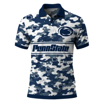 Penn State Nittany Lions Polo Shirt Customized Camo Band Blue Best Selling