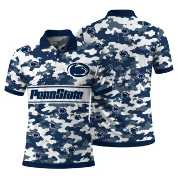 Penn State Nittany Lions Polo Shirt Customized Camo Band Blue Fashion Forward