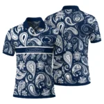 Penn State Nittany Lions Polo Shirt Customized Paisley Band Blue Best Selling